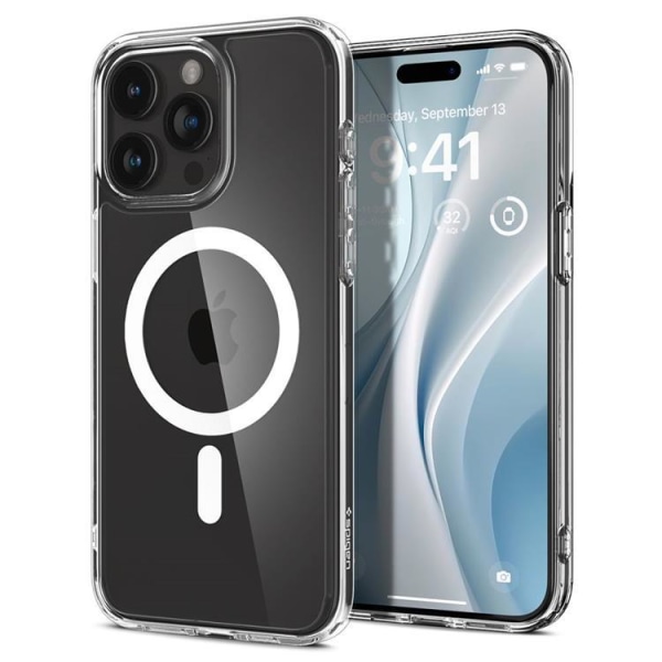 Spigen iPhone 15 Pro Mobile Case Magsafe Hybrid - valkoinen