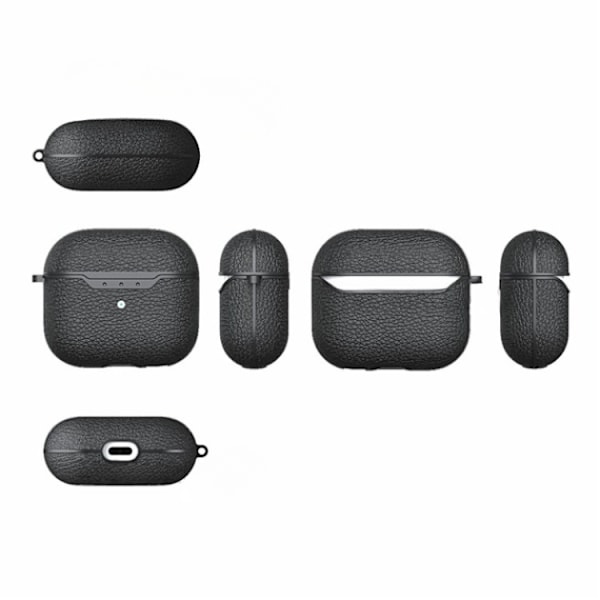 Airpods 3 Skal Litchi Texture - Röd