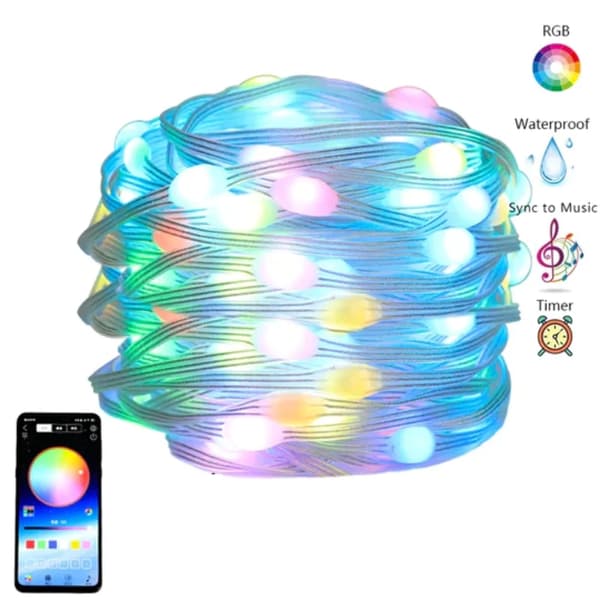 LED String Lights För Juldekoration 5M - Flerfärgad 5 M