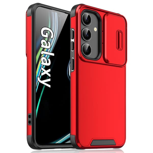 Mobilskal för Samsung Galaxy S26 PC + TPU med kameraskydd - Röd