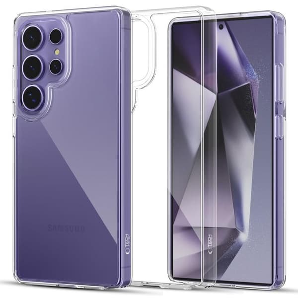 Tech-Protect Telefontaske til Galaxy S25 Ultra Flexair Hybrid - Klar Transparent