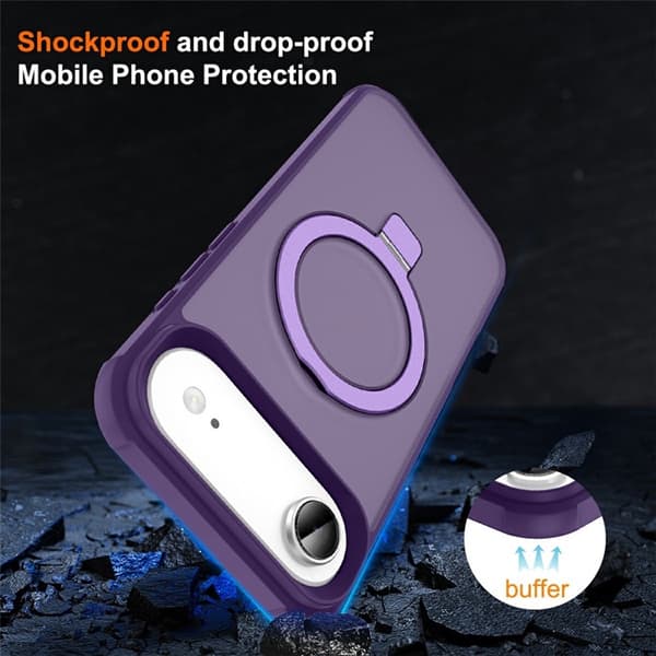 Mobilskal till iPhone Air MagSafe TPU+PC Kickstand - Lila Lila