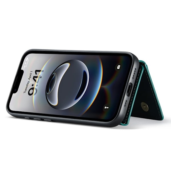 DG.MING M2 Series Mobilskal till iPhone 16e PU + PC + TPU - Grön