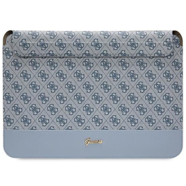 Guess Computer Sleeve 14\" 4G Stripe Metal Logo - Blå