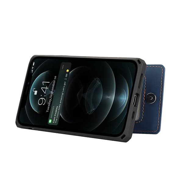 Kotelo korttipaikoilla iPhone 12 Pro Max - Sininen Blue