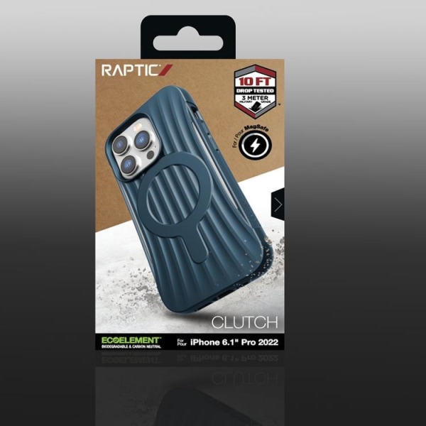 Raptic iPhone 14 Pro Case Magsafe Clutch - sininen