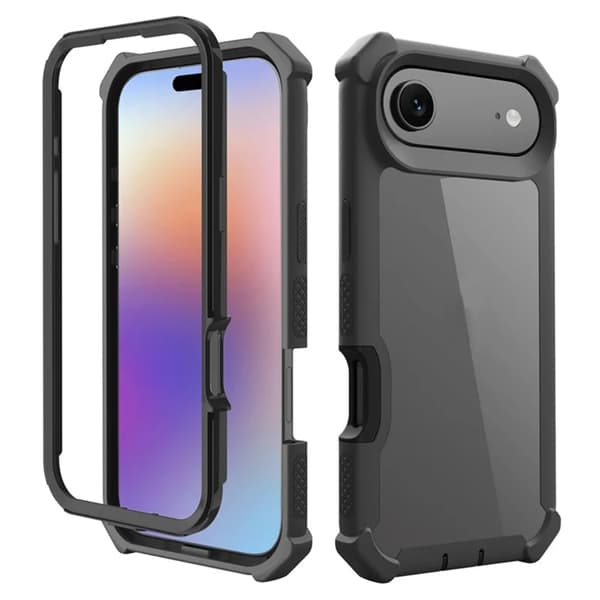 Mobilskal till iPhone 17 Air TPU + PC Shockproof - Svart Svart
