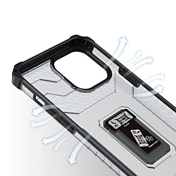 Crystal Ring Kickstand Skal iPhone 12 Pro - Röd