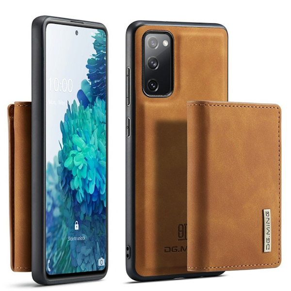 DG.MING M1 Series Magnetisk Tri-Fold Plånboksfodral - Brun