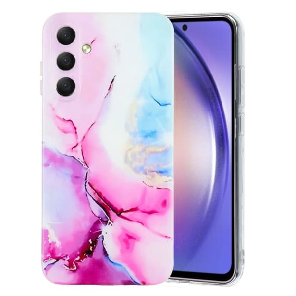 Mobilskal för Samsung Galaxy S26 Plus Marmor TPU - Rosa