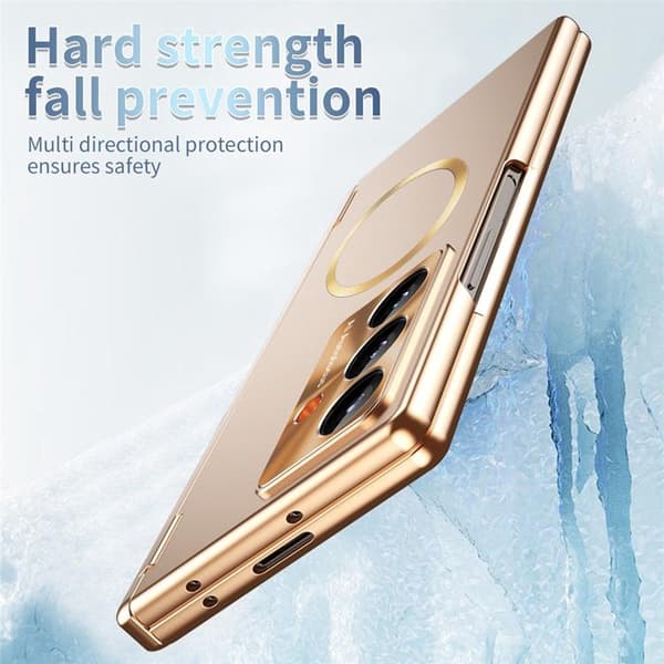 Mobilskal För Galaxy Z Fold 8 MagSafe Hård PC - Champagneguld Guld