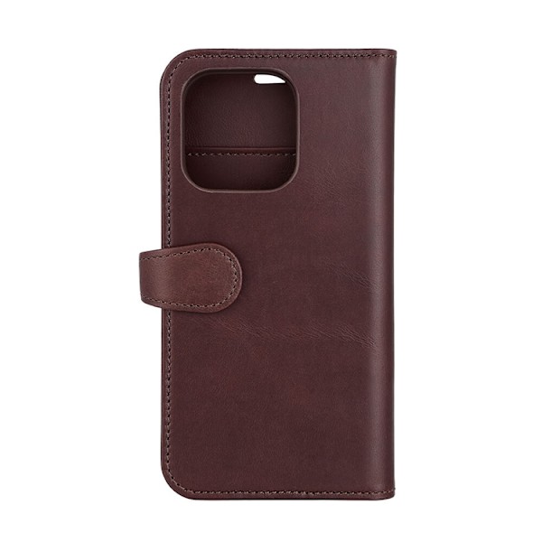 BUFFALO äkta läder iPhone 14 Pro Plånboksfodral - Brun Brun