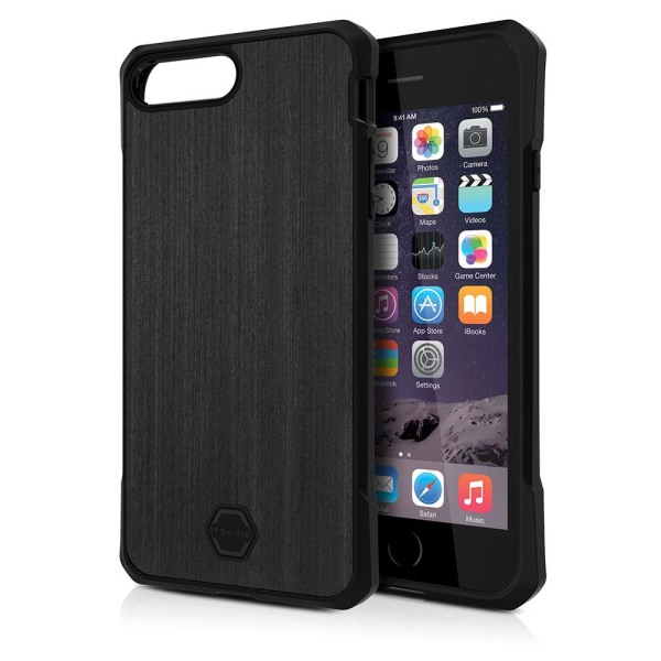 Itskins Atom DLX Skal till iPhone 7 Plus - Wood Svart Svart