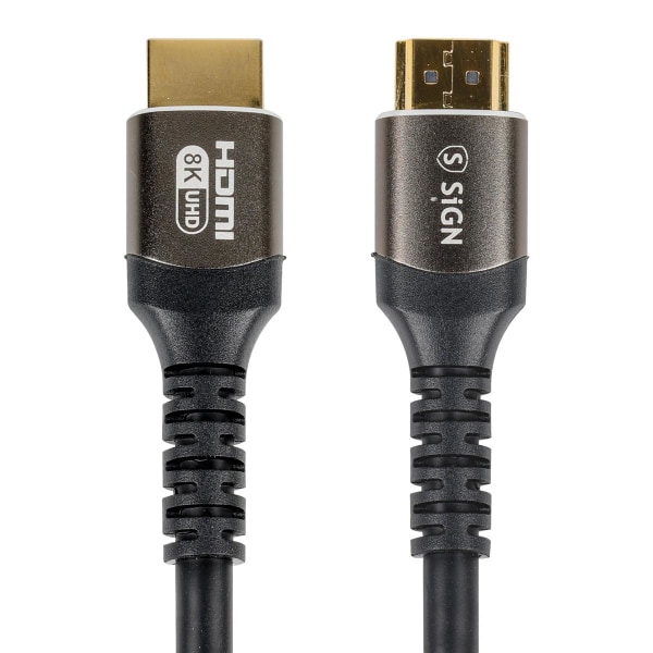 SiGN Premium HDMI 2.1 Kabel 8K, 3m - Sort
