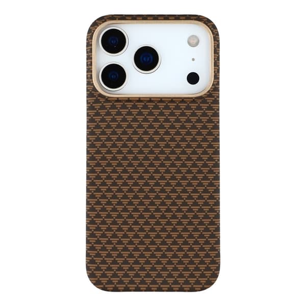 Mobilskal till iPhone 17 Pro Max MagSafe Carbon Fiber Guld