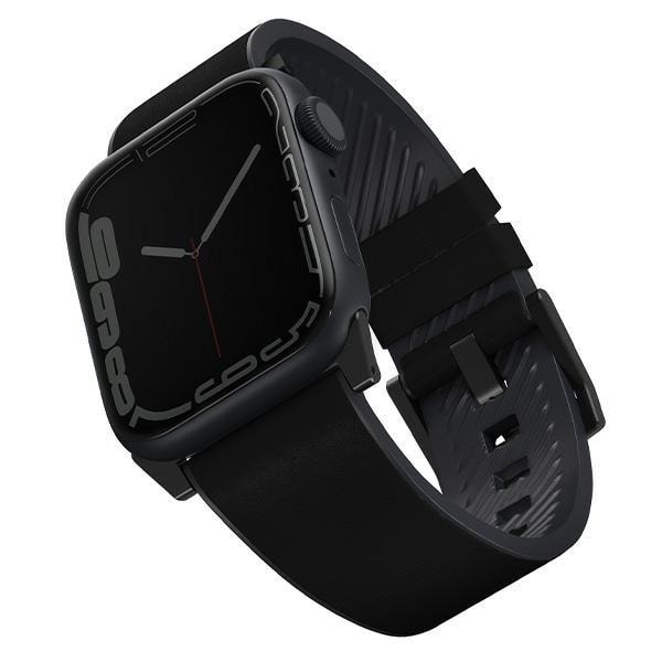 UNIQ Straden Apple Watch Läder 42/44/45mm - Svart