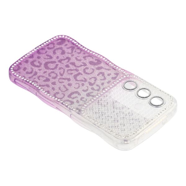 Mobilskal för Samsung Galaxy S26 Plus TPU med rhinestones - Gradient Lila