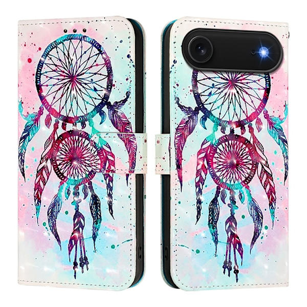 iPhone Air Plånboksfodral Printing Pattern Med Strap Flerfärgad