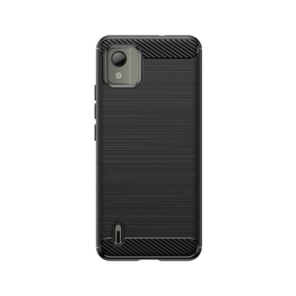 Nokia C110 Mobilskal Carbon Silikon - Svart Black