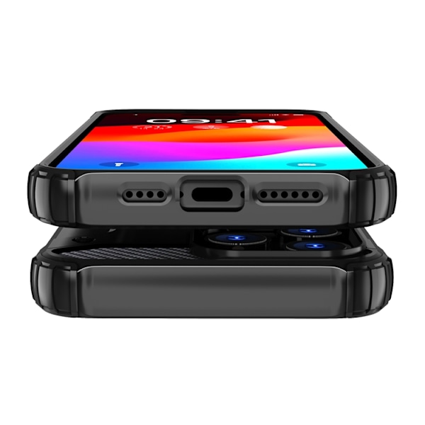 iPhone 15 Pro Max Mobilskal Hybrid Armor - Blå
