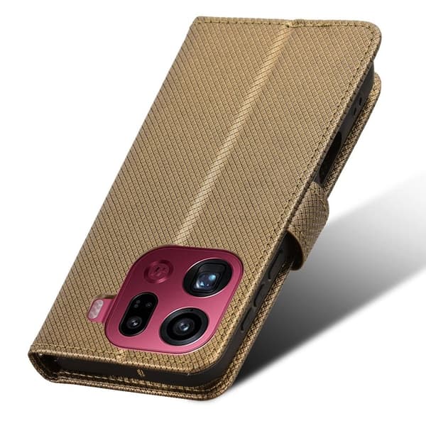Oppo Find X9 Pro 5G Plånboksfodral Textur Konstläder - Brun