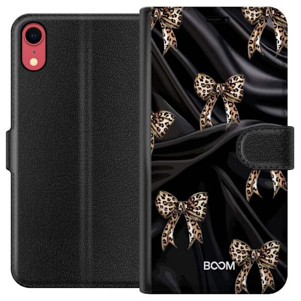 Plånboksfodral till Apple iPhone XR med Leopard Bow