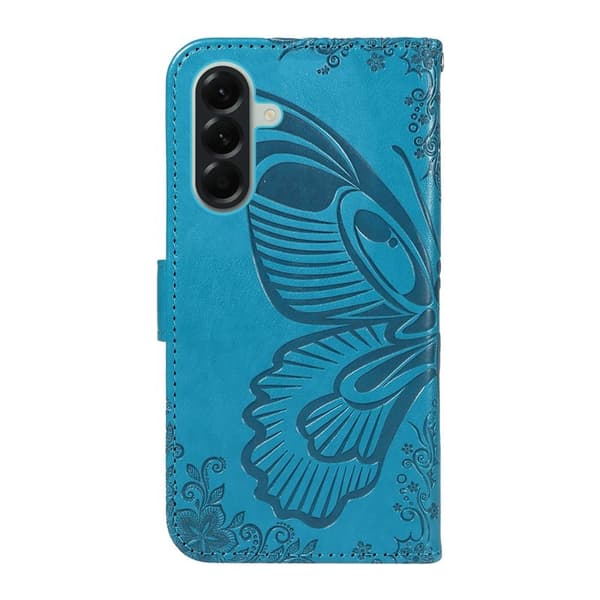 Samsung Galaxy A57 Plånboksfodral Konstläder Flip Skydd - Blå