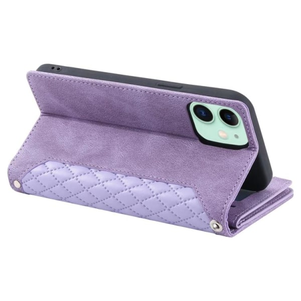iPhone 11 Plånboksfodral Quilted - Lila