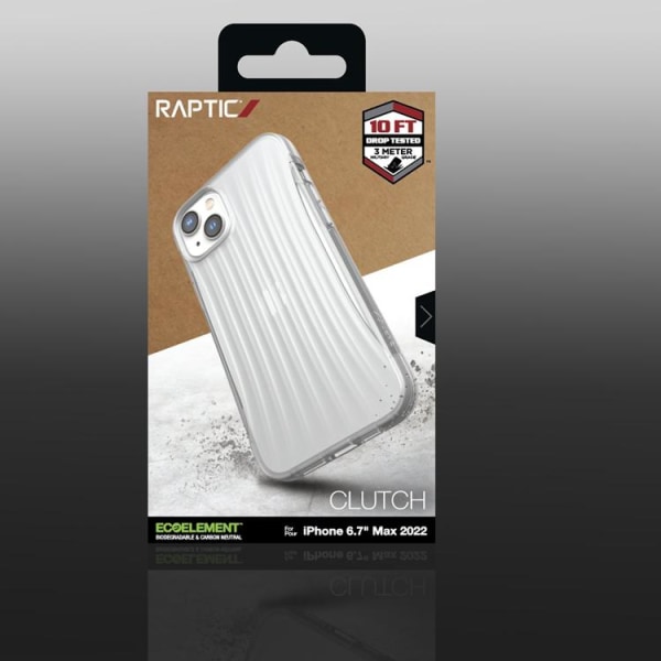 Raptic iPhone 14 Plus -kuorikytkin - läpinäkyvä