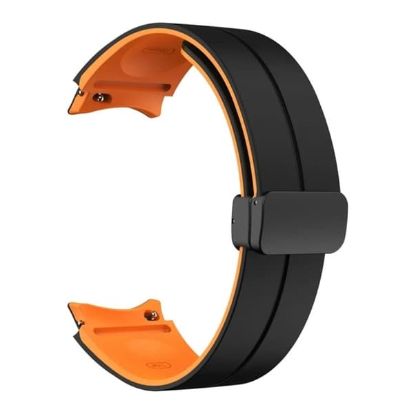 Galaxy Watch 6 Classic (43mm) Armbånd - Sort/Orange Black