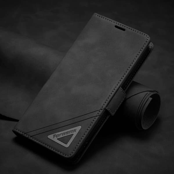 FORWENW F3-Series iPhone 14 Plus Plånboksfodral Konstläder - Svart