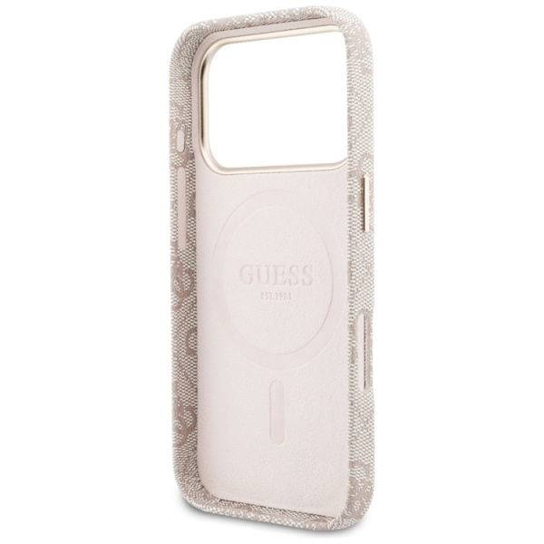 Guess  Mobilskal För iPhone 17 Pro Max MagSafe 4G Script - Rosa Rosa