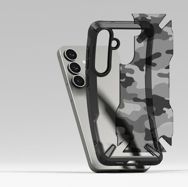 Ringke Telefontaske til Galaxy S25 Plus Fusion X - Camo Sort Svart