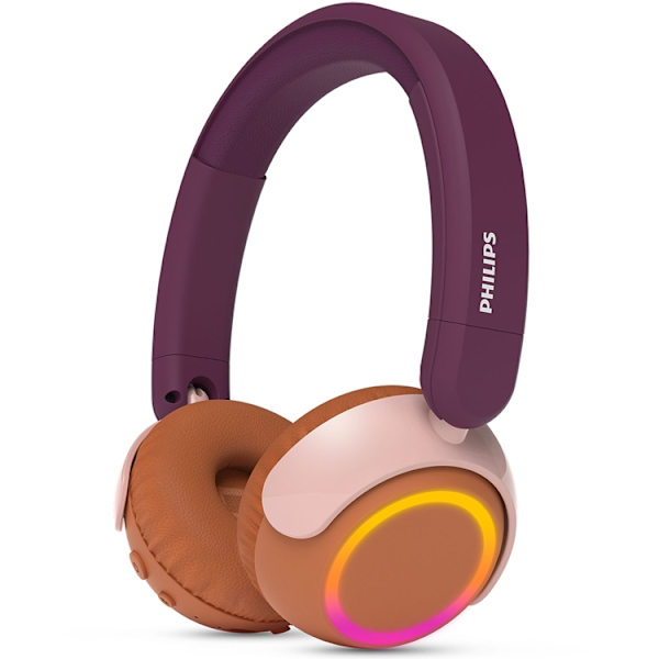 PHILIPS On-Ear Hörlurar Bluetooth Barn Volymbegränsning - Brun Brun