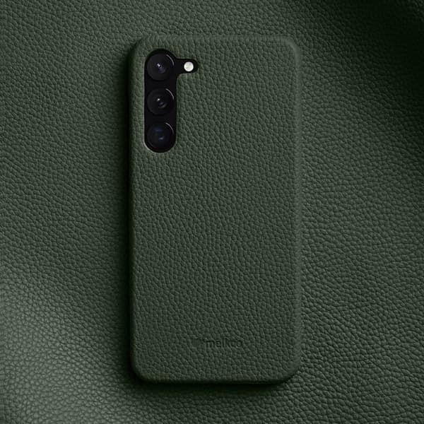 MELKCO Mobilskal för Samsung Galaxy S23 Äkta läder Grön