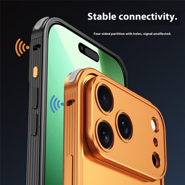 iPhone 17 Pro Mobiskal Bumper Aluminium Alloy - Orange Orange