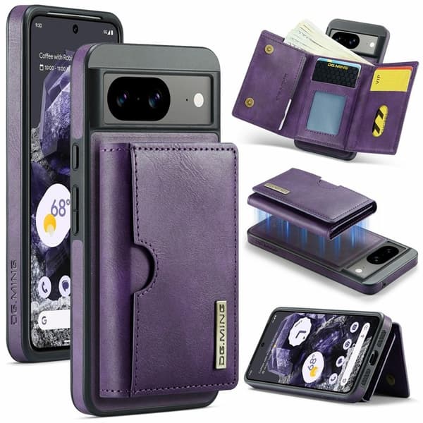 DG.MING M6 Series Mobilskal till Google Pixel 8 Magnetiskt Lila