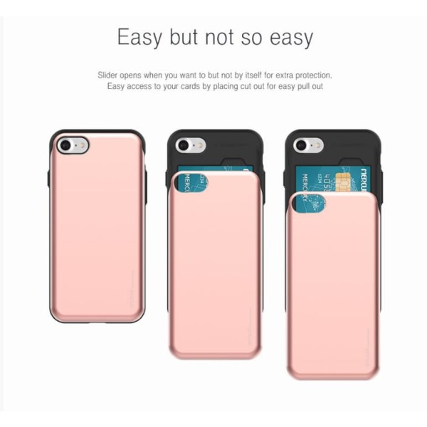 Mercury Sky Slide Suojakuori Apple iPhone 7 Plus -puhelimelle - Rose Gold