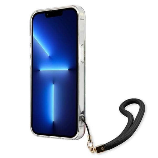 Guess iPhone 13 Pro Skal Flower Strap - Sininen Blå