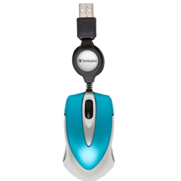 Verbatim Optisk Mus USB-A 1000 dpi Go Mini - Blå Blå
