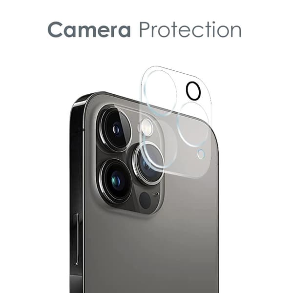 [2-PACK] iPhone 14 Pro Max Kameralinsskydd i Härdat glas Clear Transparent