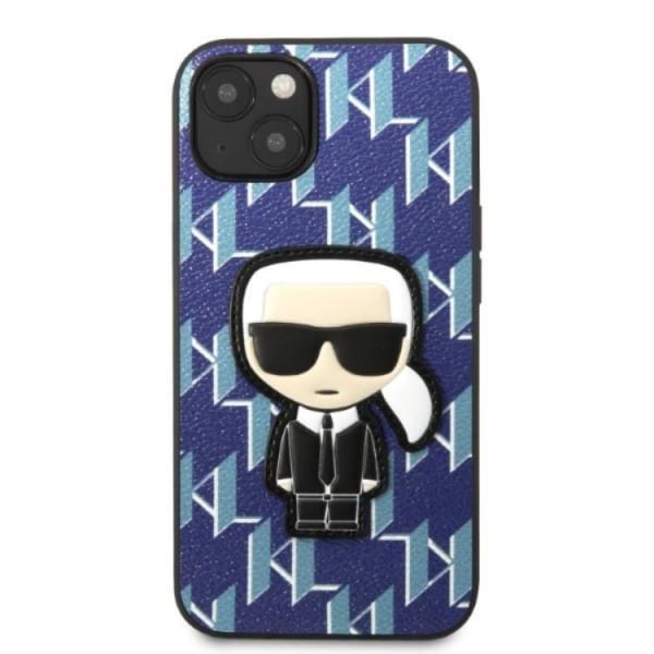 Karl Lagerfeld iPhone 13 Cover Monogram Ikonik Patch - Blå