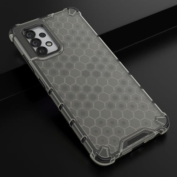 Honeycomb Galaxy A03s Etui Pansret Gelramme - Sort Black