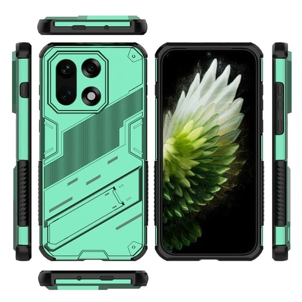 Mobilskal till OnePlus 15 PC + TPU Shockproof Kickstand - Grön Grön