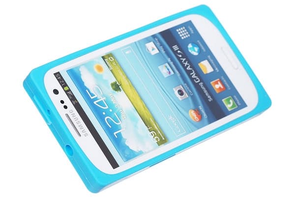 Kassette silikone etui til Samsung Galaxy S3 i9300 (lyseblå) Blue