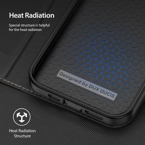 Dux Ducis iPhone 14 Pro Max Pungeetui Skin X2 - Sort Black