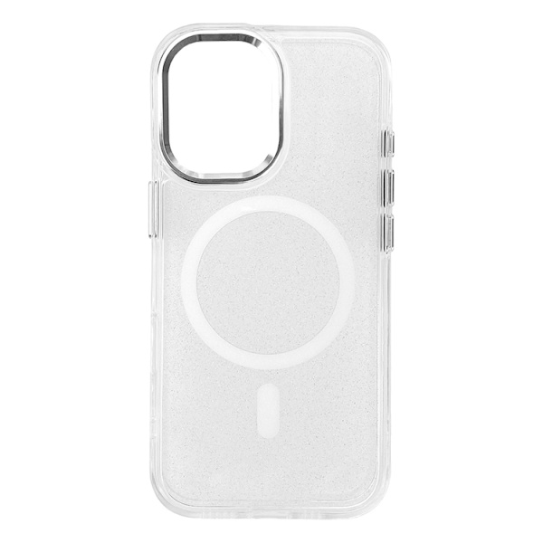 Mobilskal till Galaxy S25 Edge Magsafe Glitter - Vit Vit