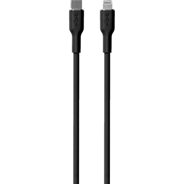 Puro USB-C till Lightning Kabel Icon Soft - Svart