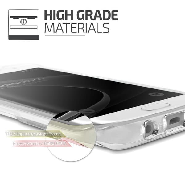 Verus Shine Guard Cover til Samsung Galaxy S7 Edge - Klar Transparent