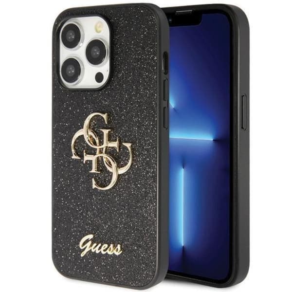 Guess Mobilskal till iPhone 11/XR Glitter Script Big - sVART Svart